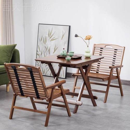 折叠休椅子家用懒人躺阳台靠背咨询客服椅楠闲竹户凉椅外便携椅式