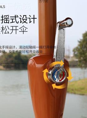 户外遮阳太阳伞大伞户外伞摆摊伞伞折IXN安叠沙伞保滩岗亭室外庭