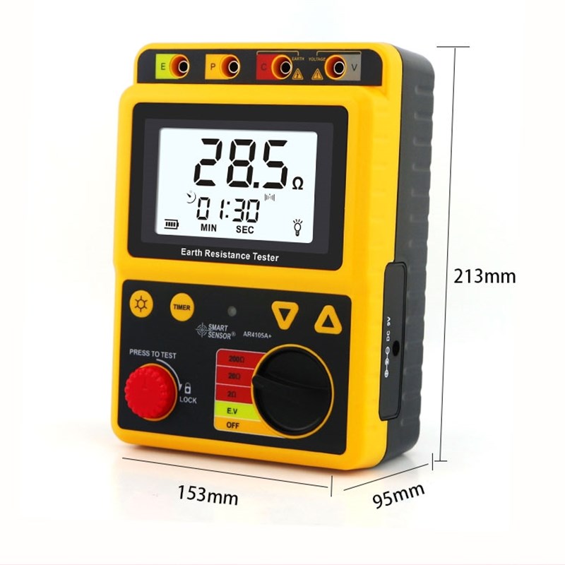 数字接地电阻测试仪 希玛AR4105A+  AR4105B 兆欧表防雷绝缘电阻