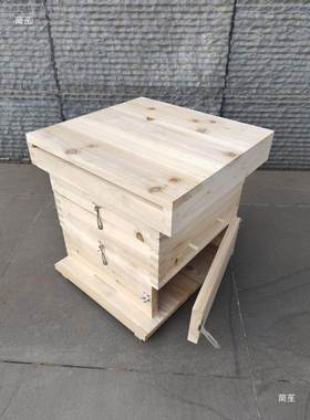 格杉子箱17674中蜂蜂箱层全套木土蜜蜂工具五方格子诱蜂养箱