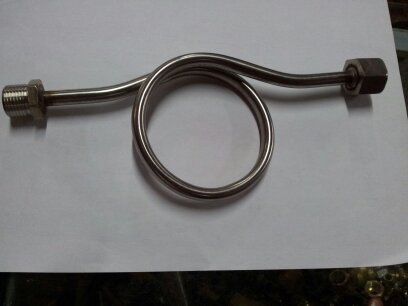 不锈钢缓冲管201 304减震管 压力表弯管 蛇形管M14*1.5 M20*1.5