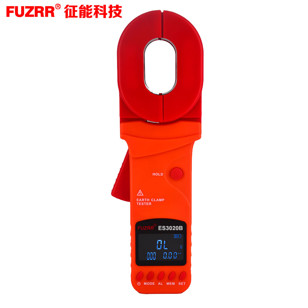 FUZRR征能钳形接地电阻测试仪带泄露电流测试电流钳ES3020B