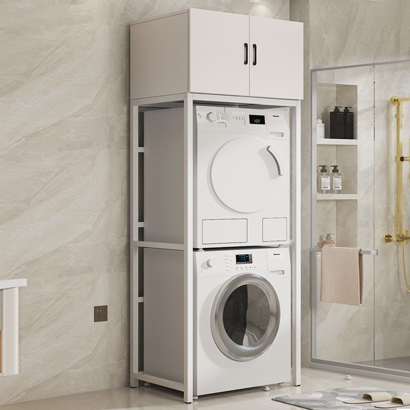 洗衣机上方置物架多层落地储物柜阳台洗衣机柜洗烘一体组合收纳柜