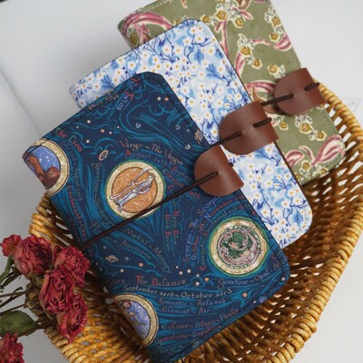 Liberty碎花高颜值m5手账本外壳活页读书笔记手帐记事口袋小本子