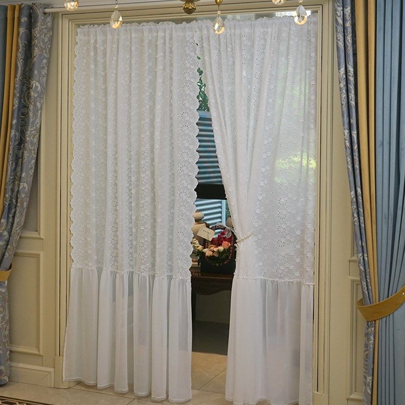 法式立体纯棉刺绣窗帘 门帘美式隔断帘 飘窗了帘 屏风遮挡帘,居家布艺,垂直帘/梦幻帘,淘宝优惠券,粉丝福利购,淘宝优惠卷