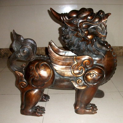 特大75公分铜貔貅门店家居摆件公司礼品紫铜色皮休庭院