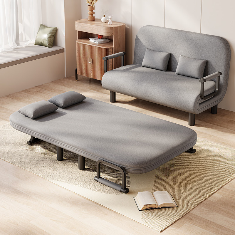 可折叠沙发床两用阳台客厅小户型多功能网红款双人推拉伸缩可变床