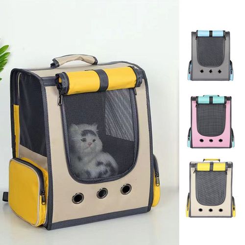猫咪外出便携背包大容量双肩猫包折叠太空舱宠物包透气宠物用品