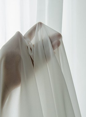 金刚纱加厚雪纺灰色窗纱防刮防勾丝纱帘透光不透人窗纱白纱