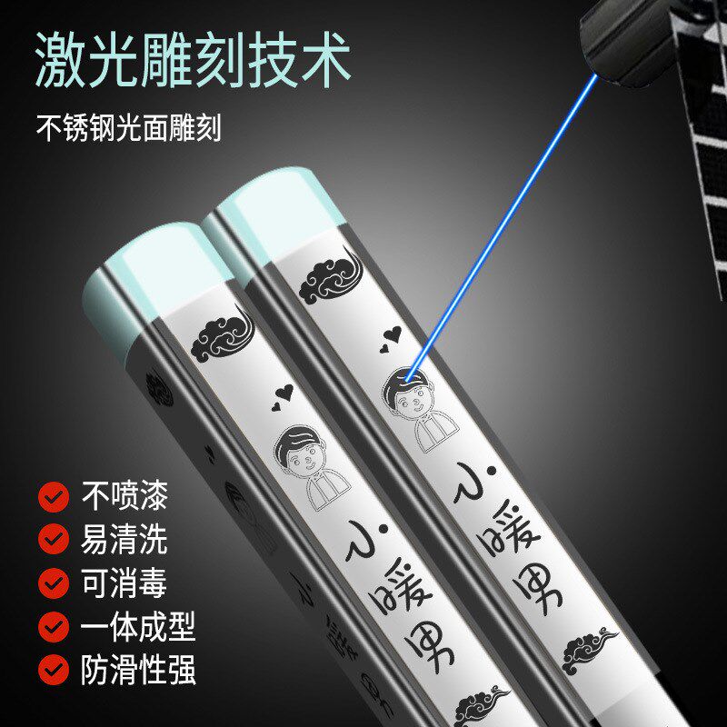 抗菌316不锈钢筷子家用一人一筷专人专用分餐一家人高档餐具套装