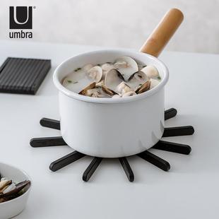 隔热垫umbra家用锅垫碗垫餐桌垫子可折叠收纳硅胶防烫耐高温餐垫