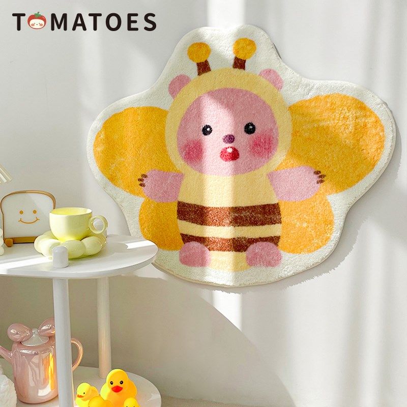 番茄营业中卡通地毯爱儿童房地垫卧室床边毯房间墙面挂毯,居家布艺,地毯,淘宝优惠券,粉丝福利购,淘宝优惠卷