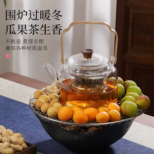 仿古电陶炉家用j室内煮茶炉围炉煮茶器普洱黑茶泡茶壶功夫茶具套