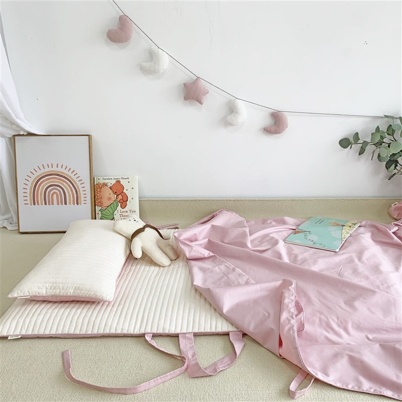 宝宝幼儿园被褥三件套 便携式入园床垫 床上用品入园