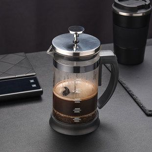 器具冲茶器套装 手冲咖啡壶法压壶家用煮咖啡过滤式 不锈钢过滤杯子