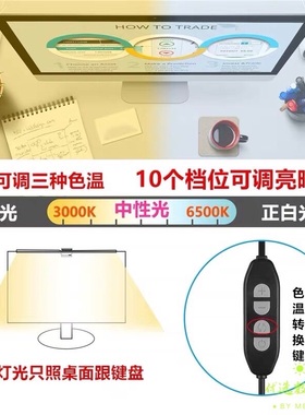 海外WiT智能屏幕挂灯led电脑显示器灯护眼夹灯笔记本办公挂屏台灯