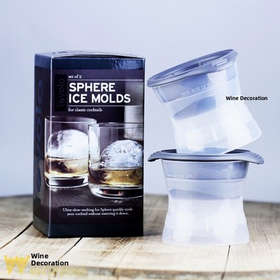 Tovolo正品威士忌冰球两只装硅胶模具冰盒Whisky Ice Ball调酒吧