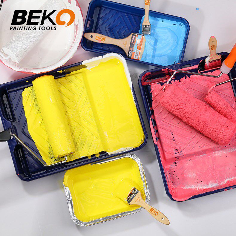 贝高9寸多功能滚筒刷大号油漆盆装颜料涂料托盘工具乳胶油盆涂刷