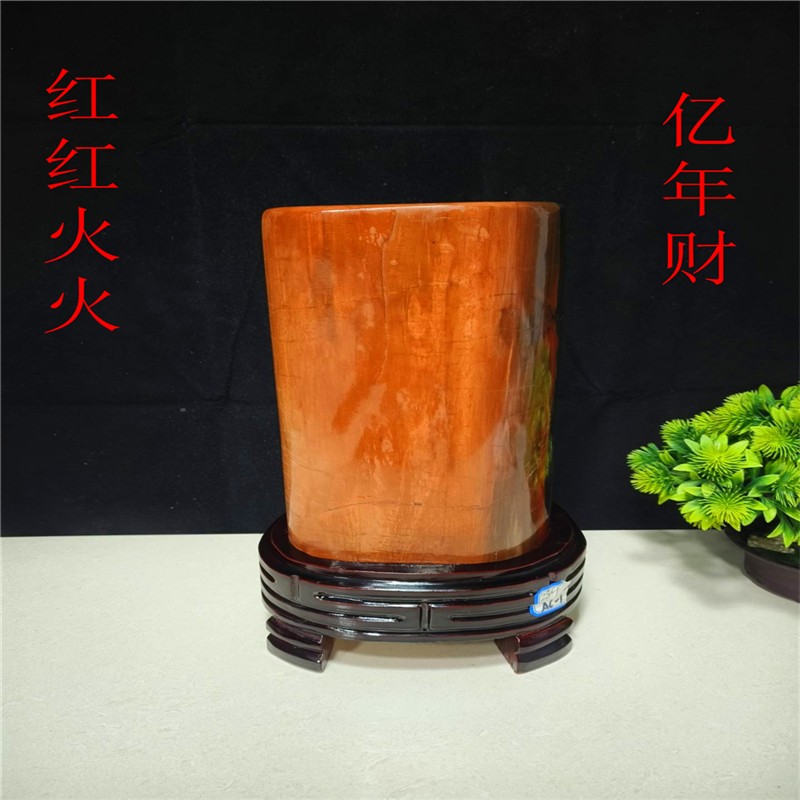 天然原石树化玉新疆木化石硅化木客厅玄关办公室招财收藏精品摆件