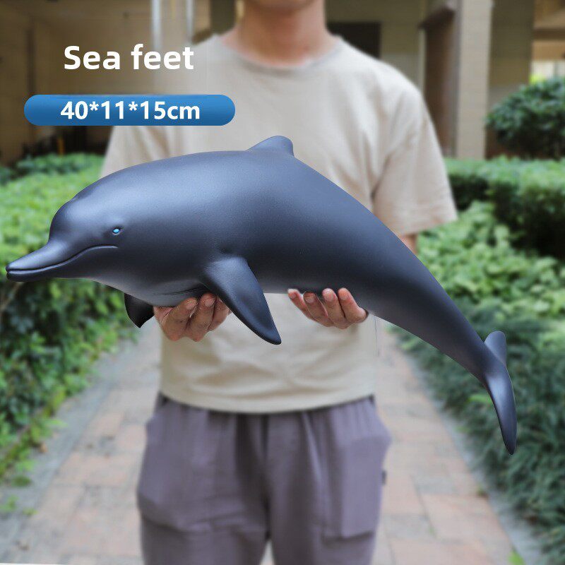 仿真海洋动物玩偶软胶海豚海象海豹儿童玩具玩偶3-4-5-6岁礼物