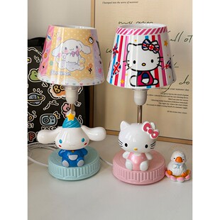 卡通可爱kt台灯实用桌面小夜灯生日礼物少女心氛围床头灯房间女生