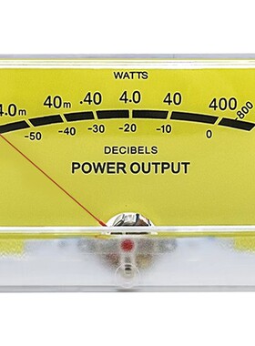 功放VU表电平表TN-105胆机功放表头DB音频音量表带黄色背光功率表
