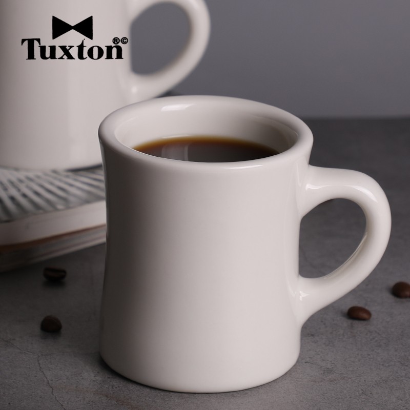 Tuxton马克杯日式简约风格陶瓷咖啡杯美式咖啡杯子250ml纯色