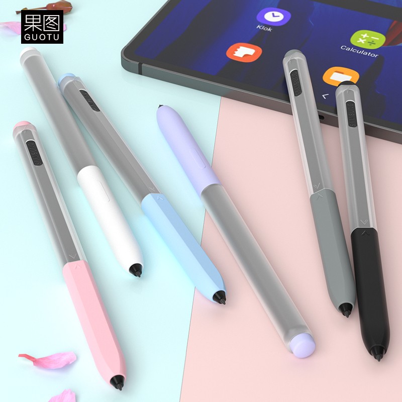 适用S7/S8/S9笔套S10手写笔SPen果冻S7FE/Puls防摔硅胶保护套