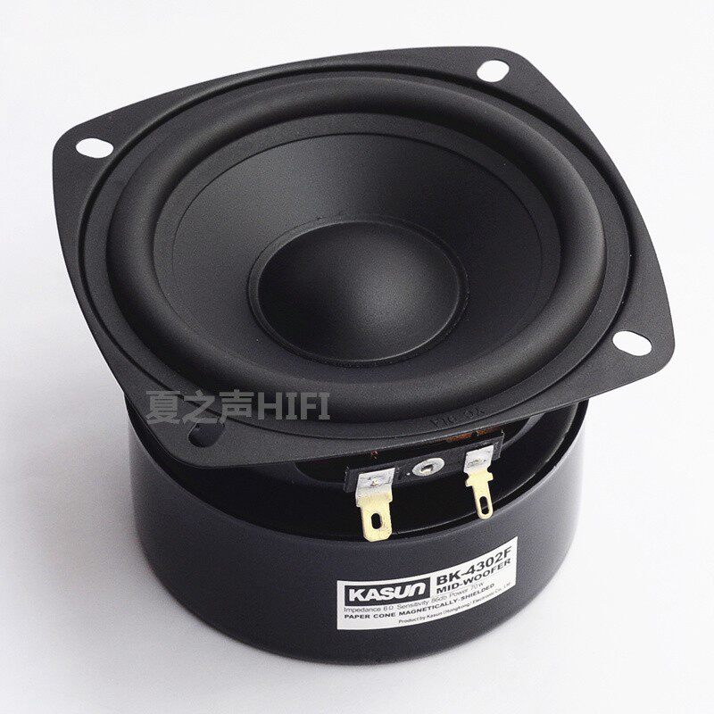 佳讯BK-4302F发烧级4寸家用音响中低音喇叭类方形扬声器防磁