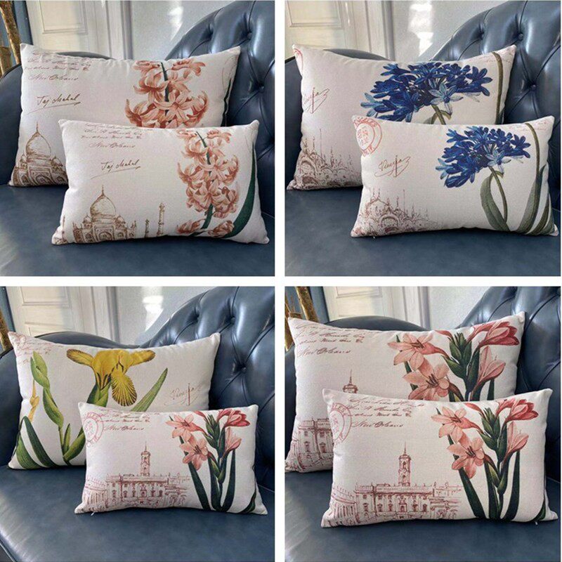 美式沙发靠垫套罩长方形大号客厅靠背抱枕靠枕套不含芯靠背垫套子