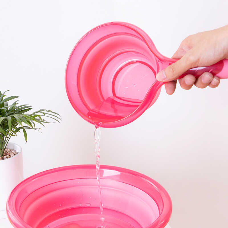 家用厨房水瓢加厚塑料水勺洗澡舀水勺舀子水瓢儿童洗头水勺子折叠
