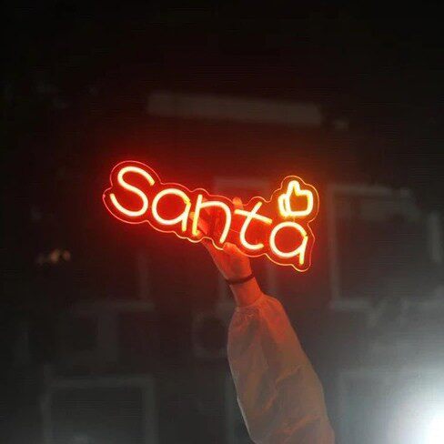 Santa赞多演唱会粉丝灯牌霓虹灯led发光字定制应援灯牌明星手举牌