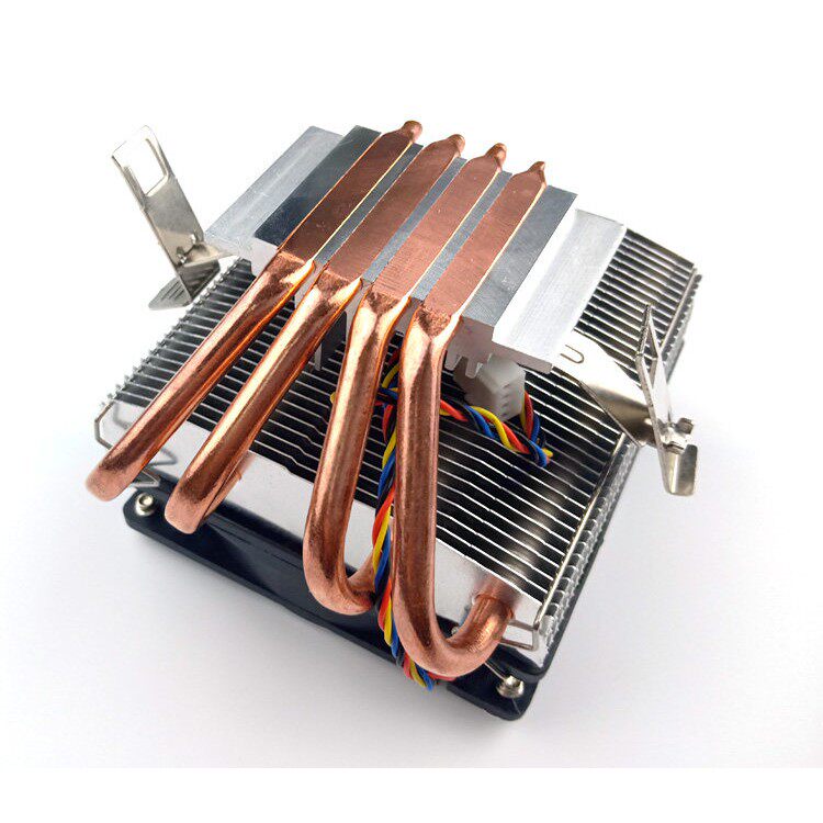 AVC 4铜管CPU散热器下压式1155 1150 AMD 小主机壳超静音CPU风扇