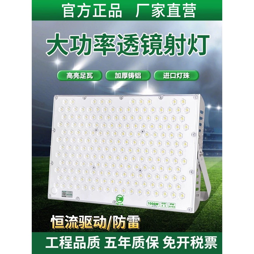 亚明led射灯6161投光灯大功率1000W室外照明户外工地户外防水蚂蚁