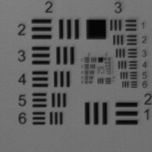 USAF1951分辨率板显微镜标定模板MTF测试镜头质控鉴别率板