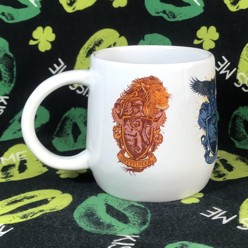 正版哈利波特周边Harry Potter四院校徽纪念款水杯收藏礼物陶瓷杯