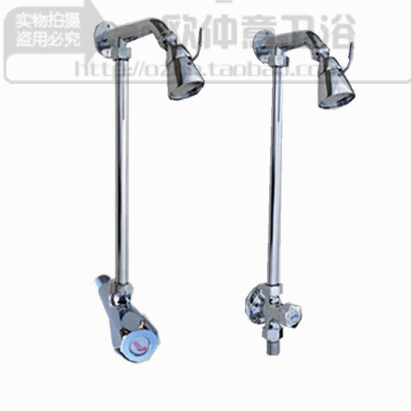 单冷明装暗装简易淋浴套件 澡堂花洒套装学校公共龙头单冷工程