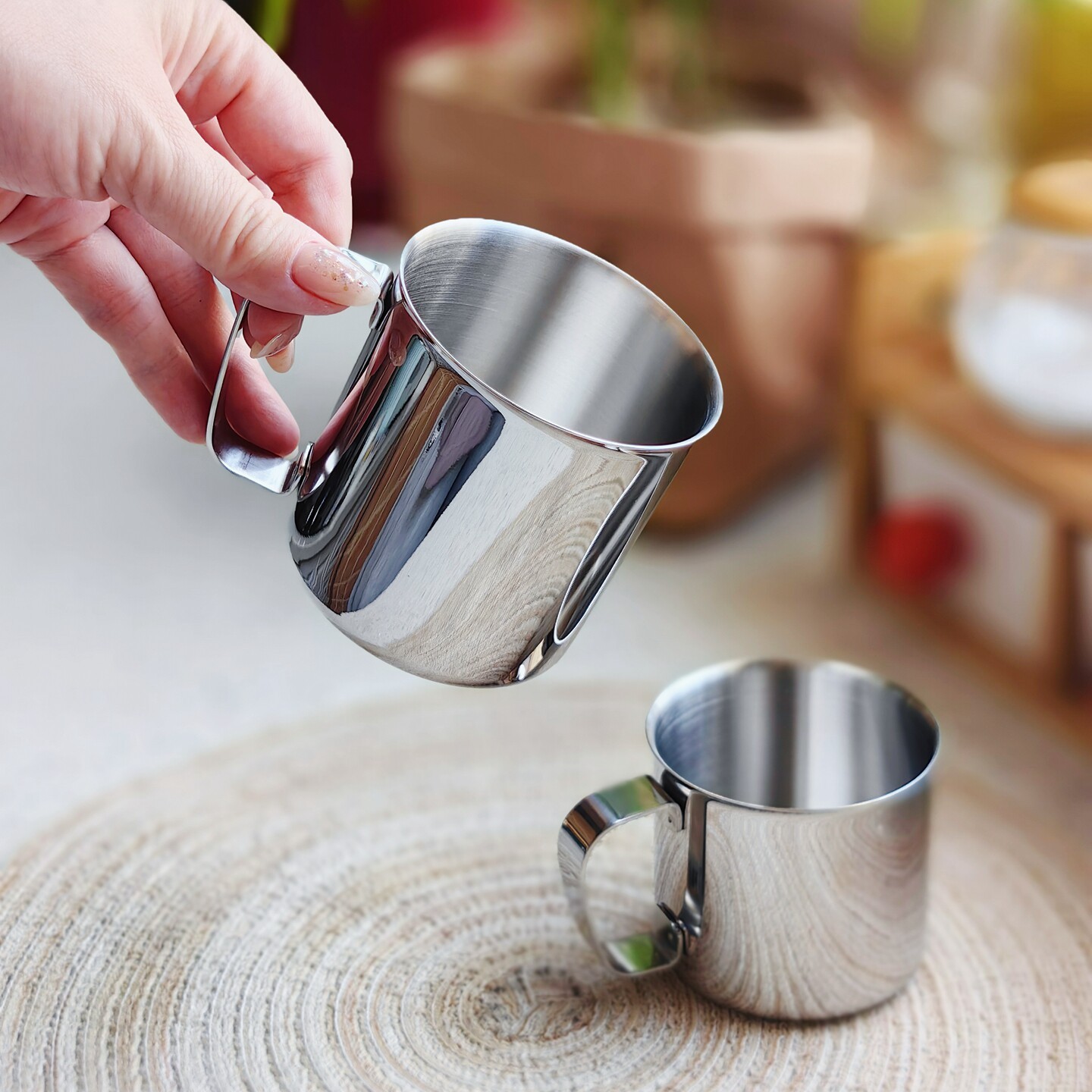 304不锈钢口杯水杯茶杯茶缸子幼儿园儿童带手柄小水杯喝水杯缸子