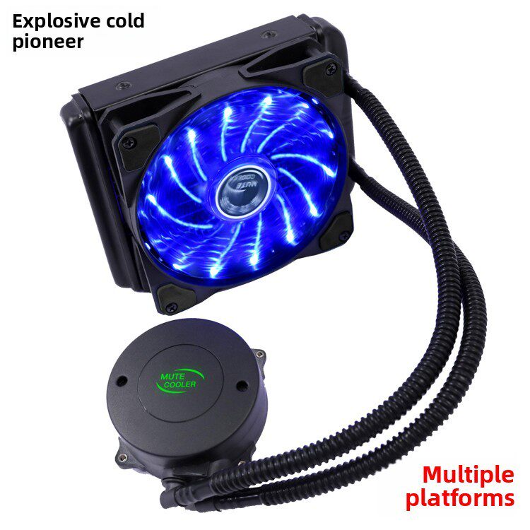 华南X79 X58 2011 1366 115X 多平台 CPU水冷散热器 水冷静音风扇