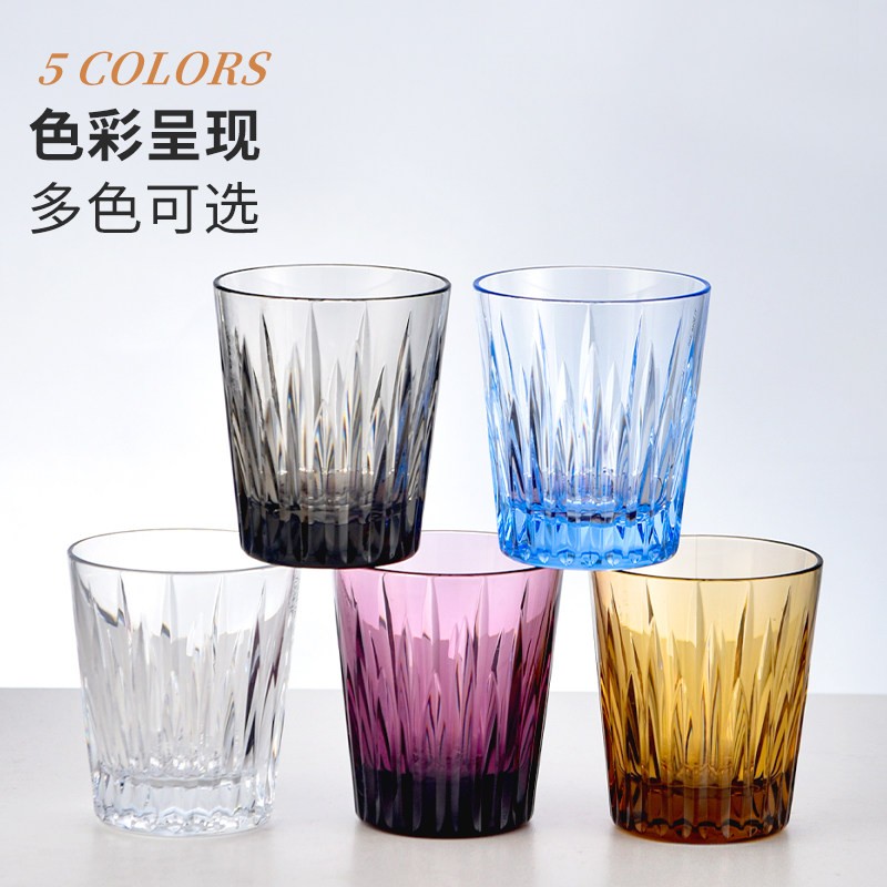 简约茶水杯嘉宝高级感透明加厚漱口杯轻奢刷牙杯压克力防摔情侣杯