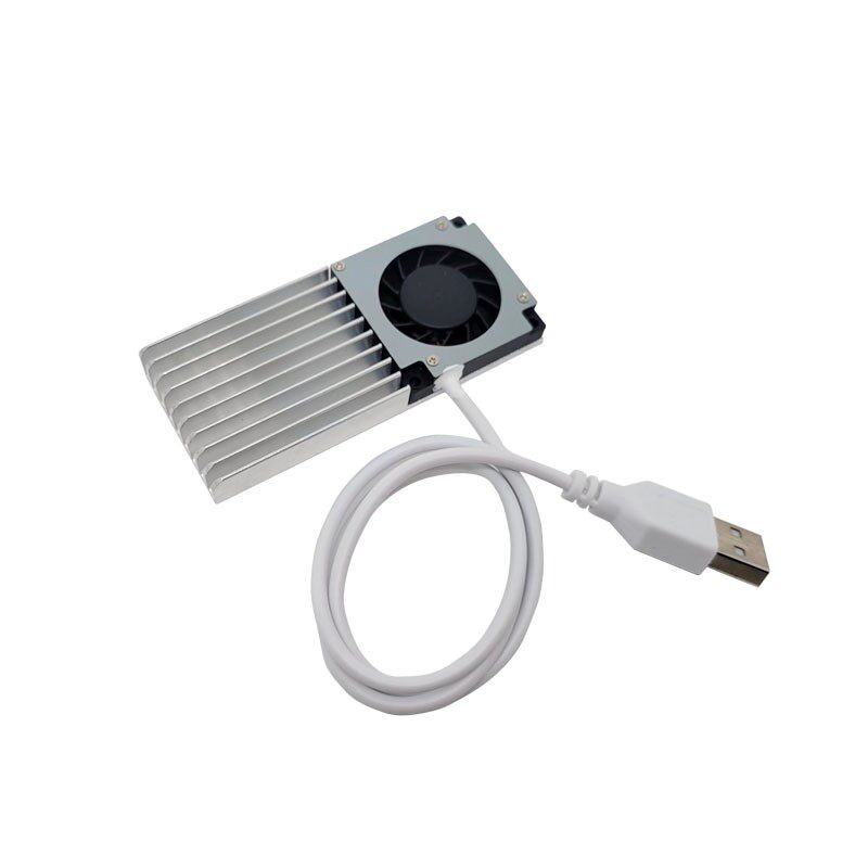 5V USB散热风扇铝合金侧吹风鼓涡轮鼓风机DIY改装散热器80mm100mm