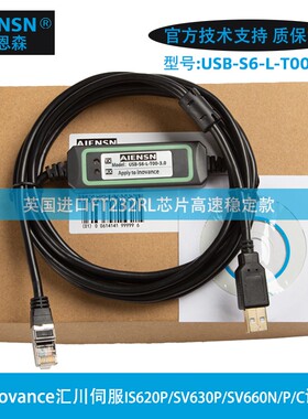 适汇川SV660P/IS620P/630伺服驱动器编程电缆数据下载调试通讯线