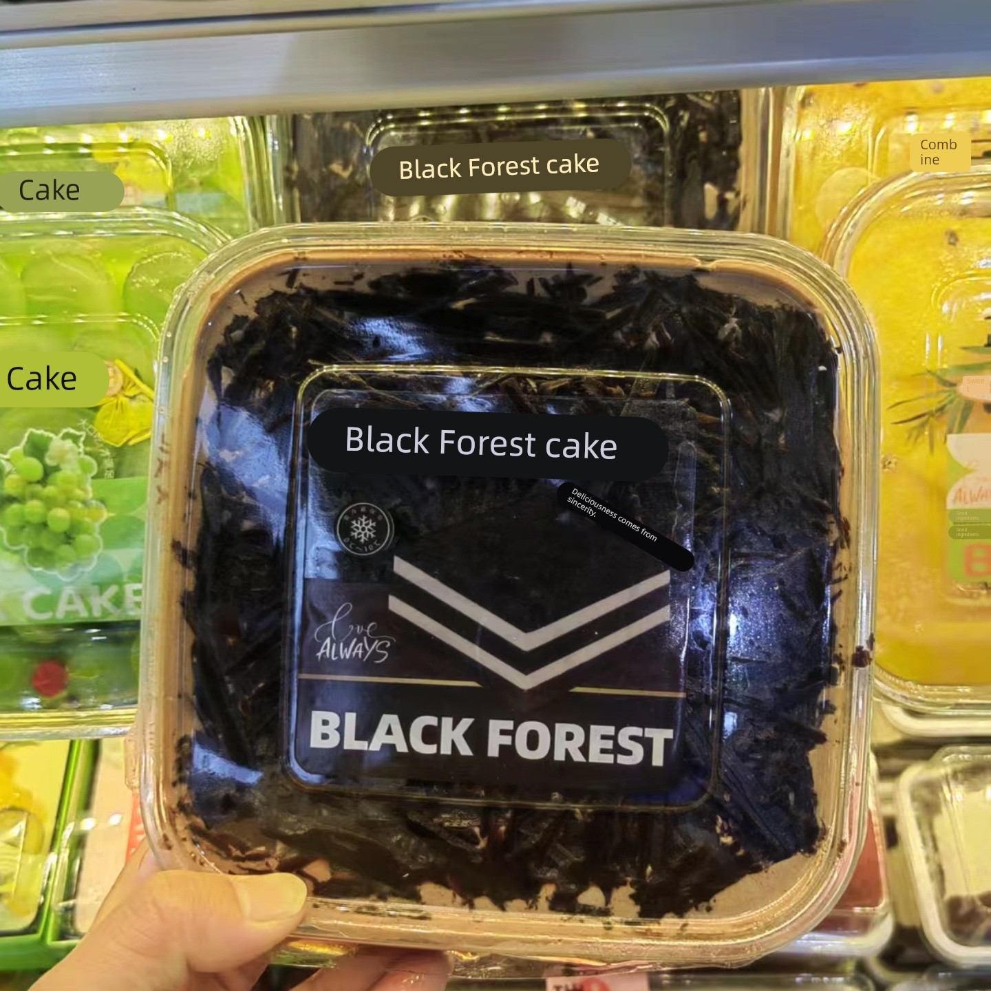 红丝绒提拉米苏黑森林草莓芒果白桃蓝莓奶油蛋糕包装盒慕斯打包盒