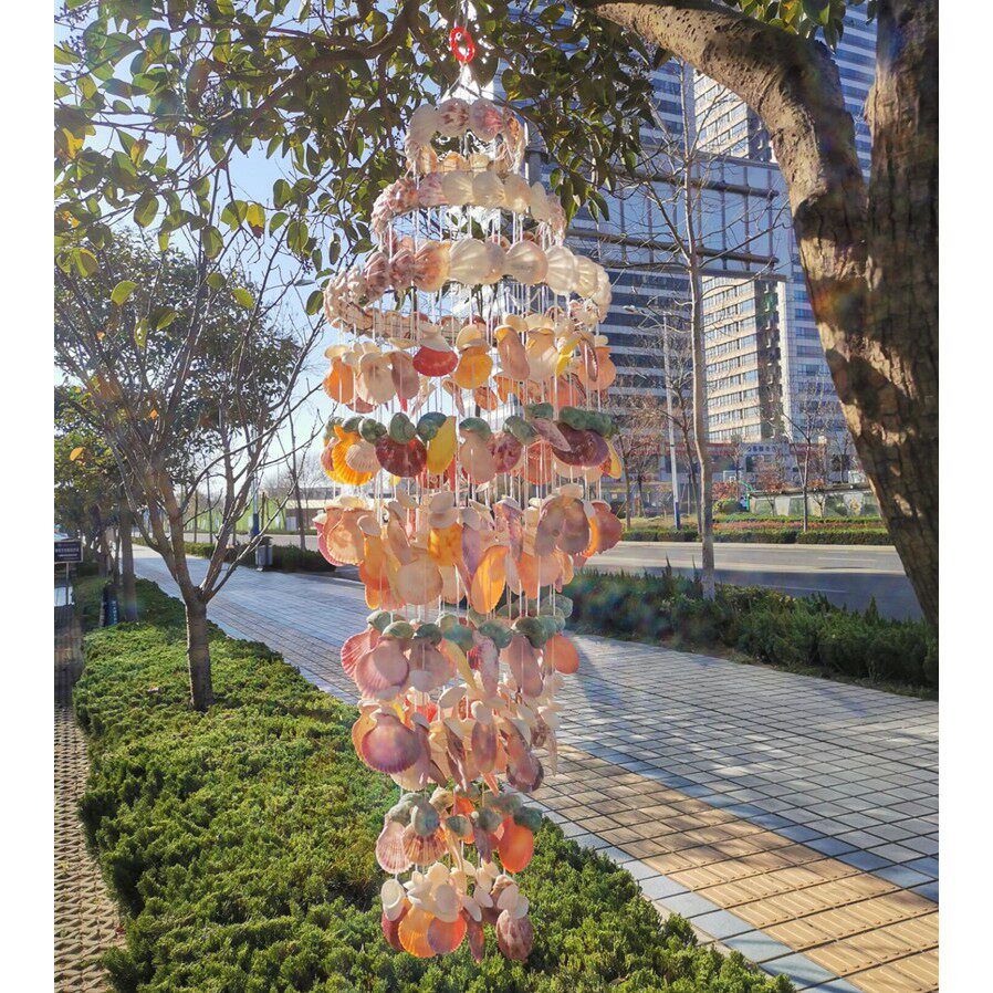 特大贝壳风铃挂饰家居装饰造景手工制作贝壳工艺品生日节日礼物
