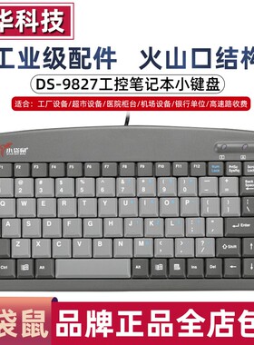 小袋鼠DS-9827有线键盘笔记本工业数控一体机USB/PS2通信商务办公