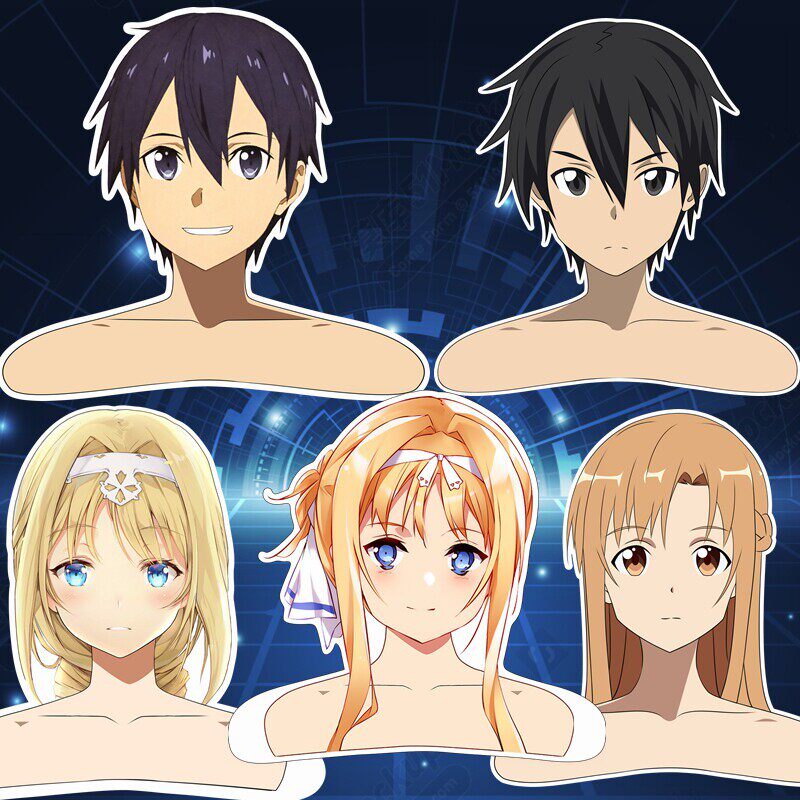 环保ABS非廉价PVC板刀剑神域动漫周边爱丽丝亚丝娜桐人人形衣架