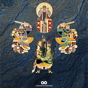 门神文创冰箱贴原创财神关圣帝君保佑国潮伴手礼物创意金属磁贴