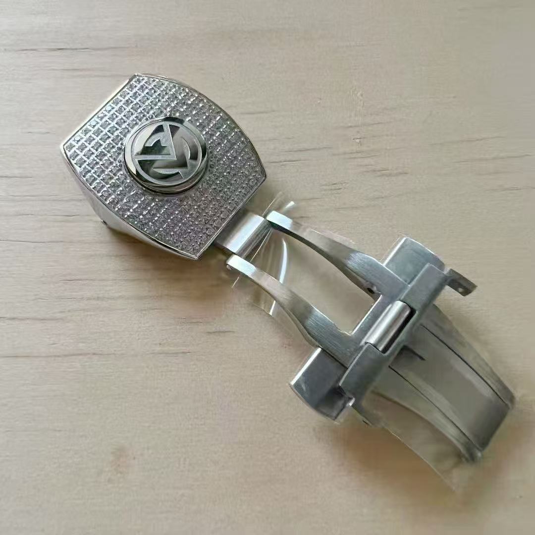 福西达表行  适配法穆兰V45手表表扣 蝴蝶扣 折叠扣满钻 20mm