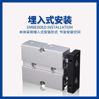 双轴双杆TDA气缸小型气动TN16/20/25/32/50X10X30X40X50X60X100S