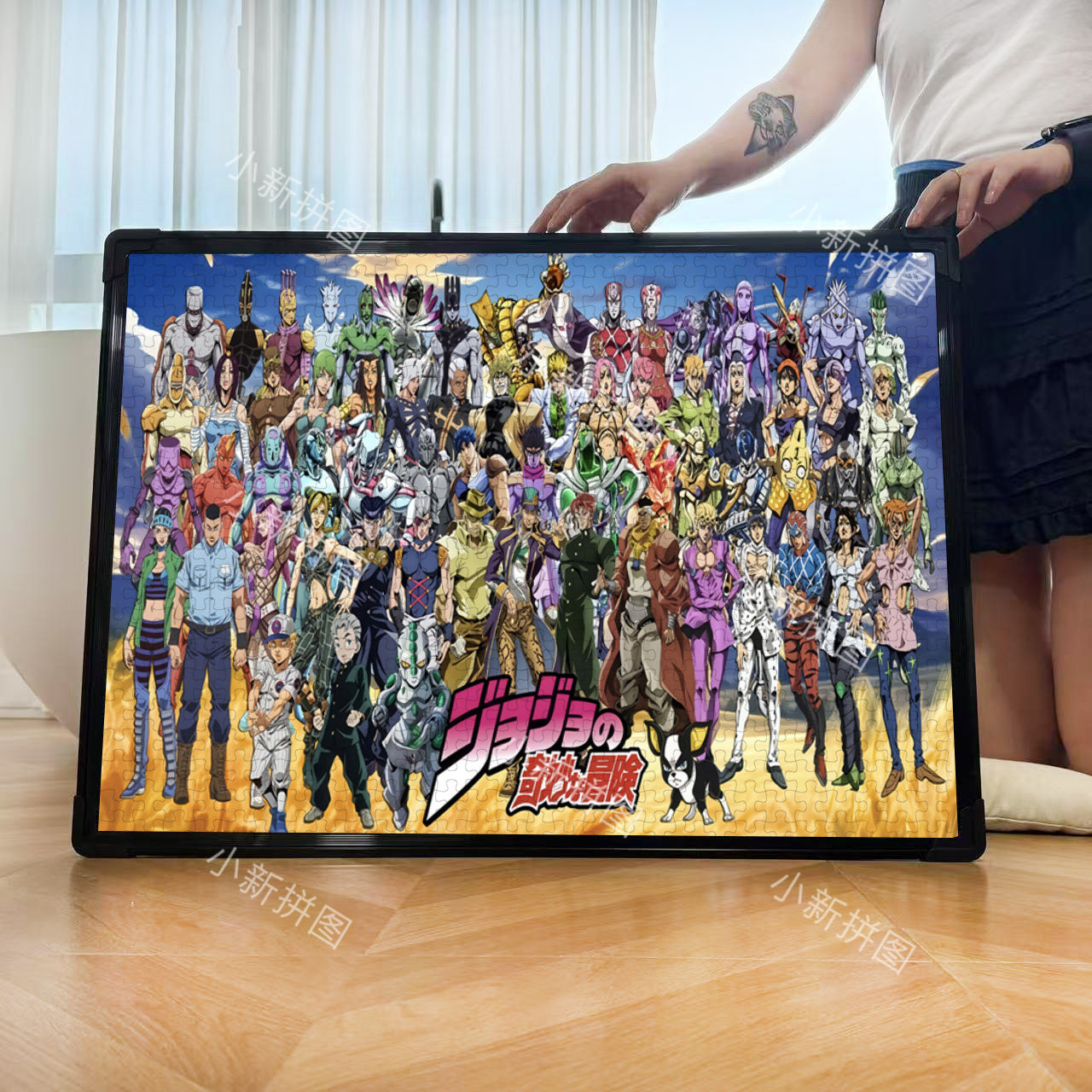 JOJO的奇幻冒险全人物1000片拼图裱框儿童成人版解压益智玩具礼物,玩具/童车/益智/积木/模型,拼图/拼板,淘宝优惠券,粉丝福利购,淘宝优惠卷